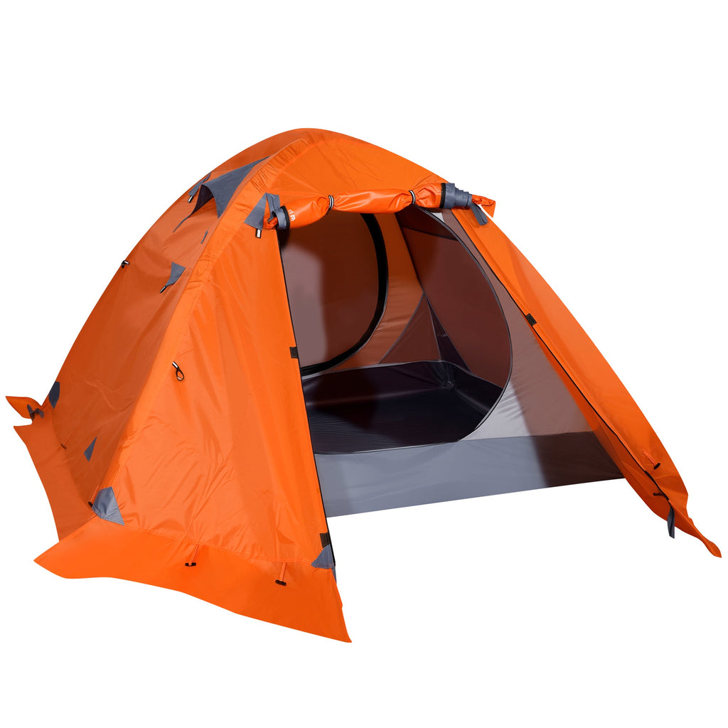Orange Finvizo backpacking tent studio view - Finvizo tent review
