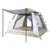 Finvizo instant cabin tent secured with guy lines at a campsite