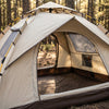 Camper fixing a Finvizo tent during routine gear care