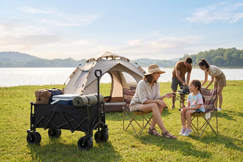 Finvizo folding wagon cart for camping and beach trips - folding wagon faq buyers ask