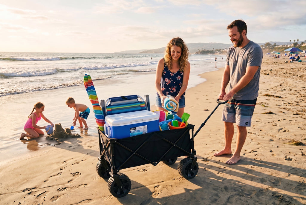 Finvizo folding wagon maintained after a camping trip
