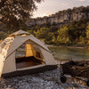 Finvizo pop-up tent for hot afternoon shade - texas hill country camping hot days