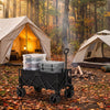 Finvizo 600lbs Tailgate Wagon for hauling gear into camp - hunting base camp setup organi
