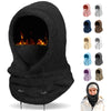 Finvizo black winter balaclava ski mask for cold weather running