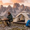 Finvizo 45L backpack and instant tent for wilderness workspace - digital nomad outdoor work wil