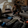 Finvizo camping gear laid out for seasonal inspection - seasonal gear check inspect be