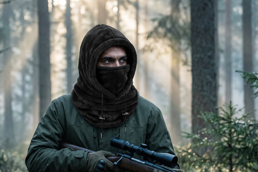 Finvizo Winter Balaclava Ski Mask for early-season bow hunting - hunting face mask