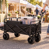 Finvizo folding wagon for vendor setup - craft fair wagon