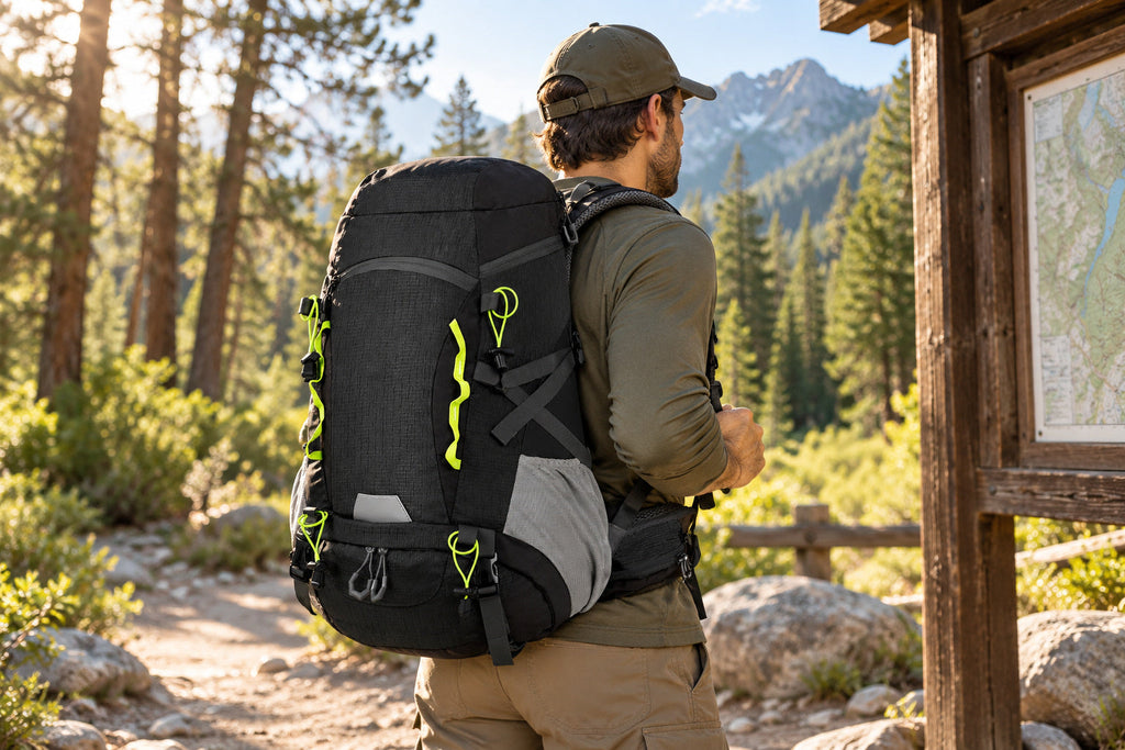 Finvizo 50L Camping Backpack with Rain Cover for trail use - what should i look for in an affordable hiking backpack?