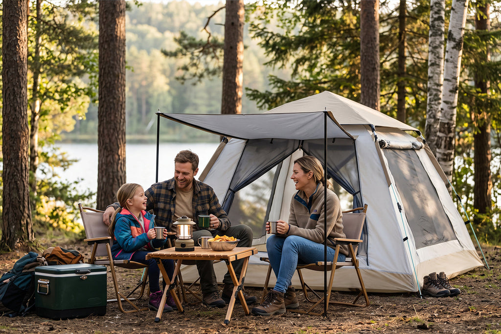 Finvizo Instant Cabin Tent with Porch for family camping - heavy duty tent