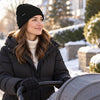 Finvizo adult cuffed beanie for a parent winter walk - toddler beanie