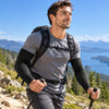 Finvizo UV sleeves for a sunny mountain hike - arm sleeves for guys
