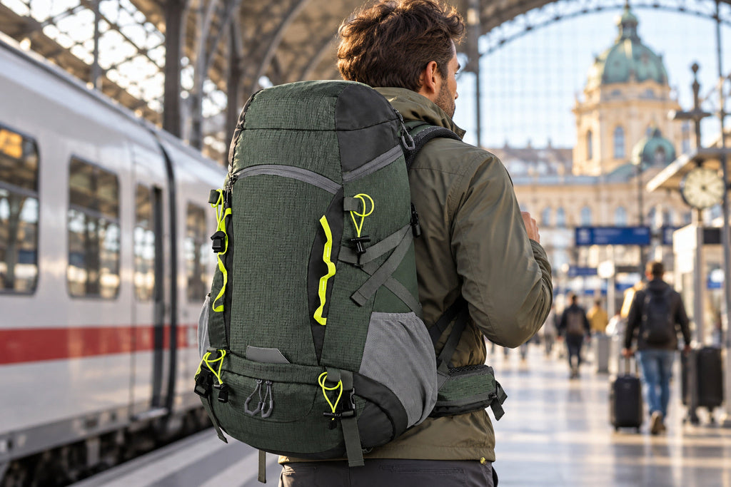 Finvizo 50L Camping Backpack for extended trips - large backpack for travel