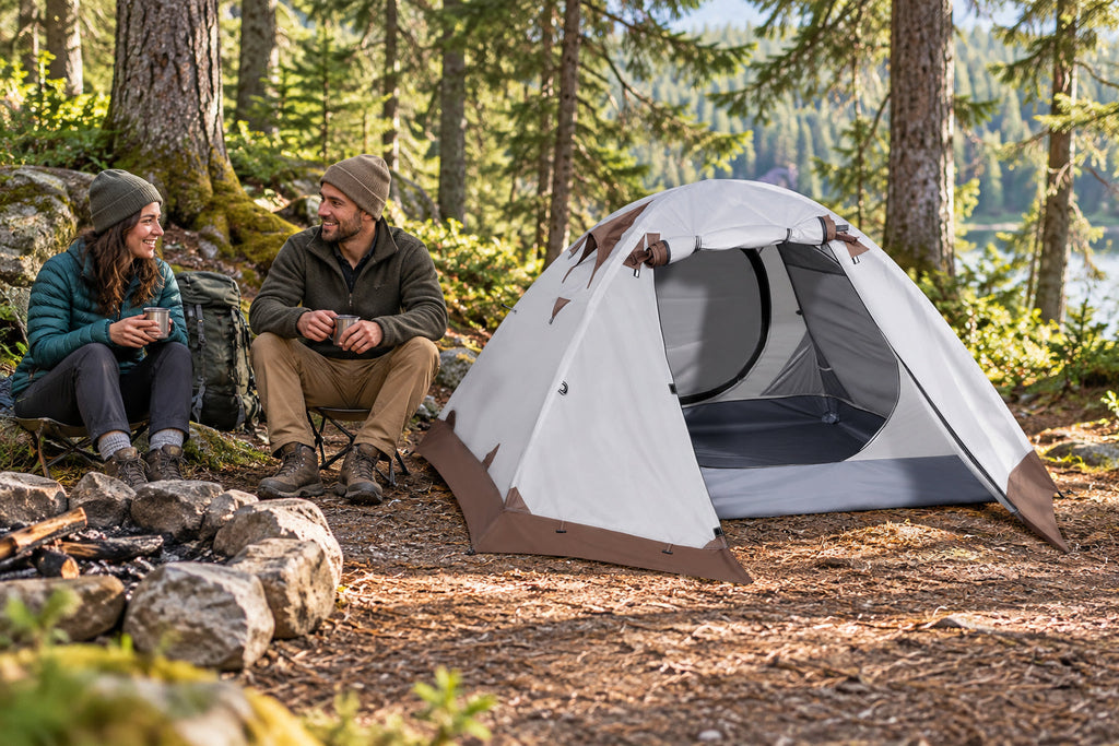 Finvizo 2-Person Backpacking Tent for a trail campsite - backpacking tents