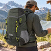Finvizo camping pack for weekend hiking - 50 liters backpack