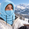 Finvizo blue winter balaclava for a snowy slope - blue ski mask