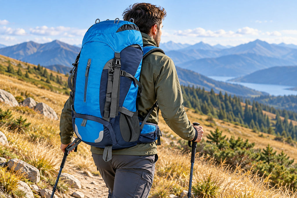 Finvizo 55L Suspension Hiking Backpack for trekking - 60 liter backpack alternative