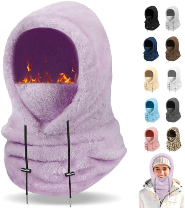 Finvizo Winter Balaclava Ski Mask - Purple