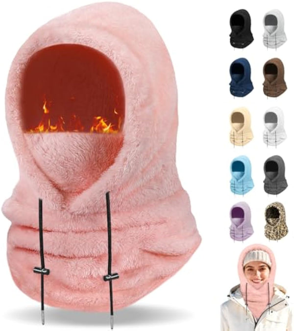 Finvizo Winter Balaclava Ski Mask - Pink