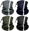 Finvizo Winter Neck Warmer Gaiter (4 Pack) - Army Green,black,navy,grey