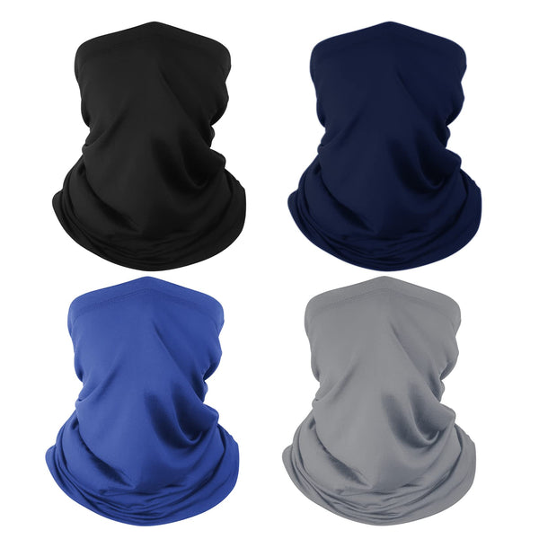 Finvizo Breathable Neck Gaiter (4/8 Pack) | Cooling UV Sun Protection Face Mask for Fishing & Cycling