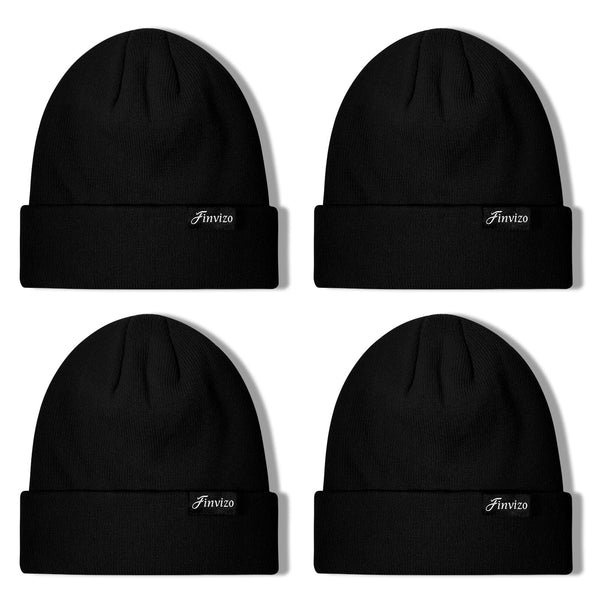 Warm Winter Beanie Hats Set