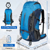 Finvizo 55L Internal Frame Backpack with Adjustable Suspension - Heavy-Duty Trekking Bag for Long Hikes