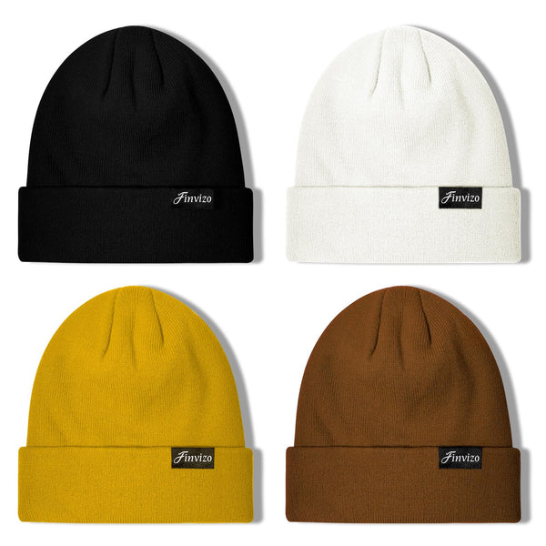 Warm Winter Beanie Hats Set