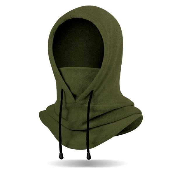 Finvizo Winter Fleece Balaclava Ski Mask | Windproof Adjustable Hood & Neck Warmer for Cold Weather