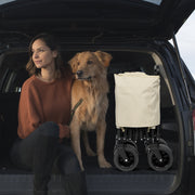 Compact folding wagon that fits in vehicle trunks