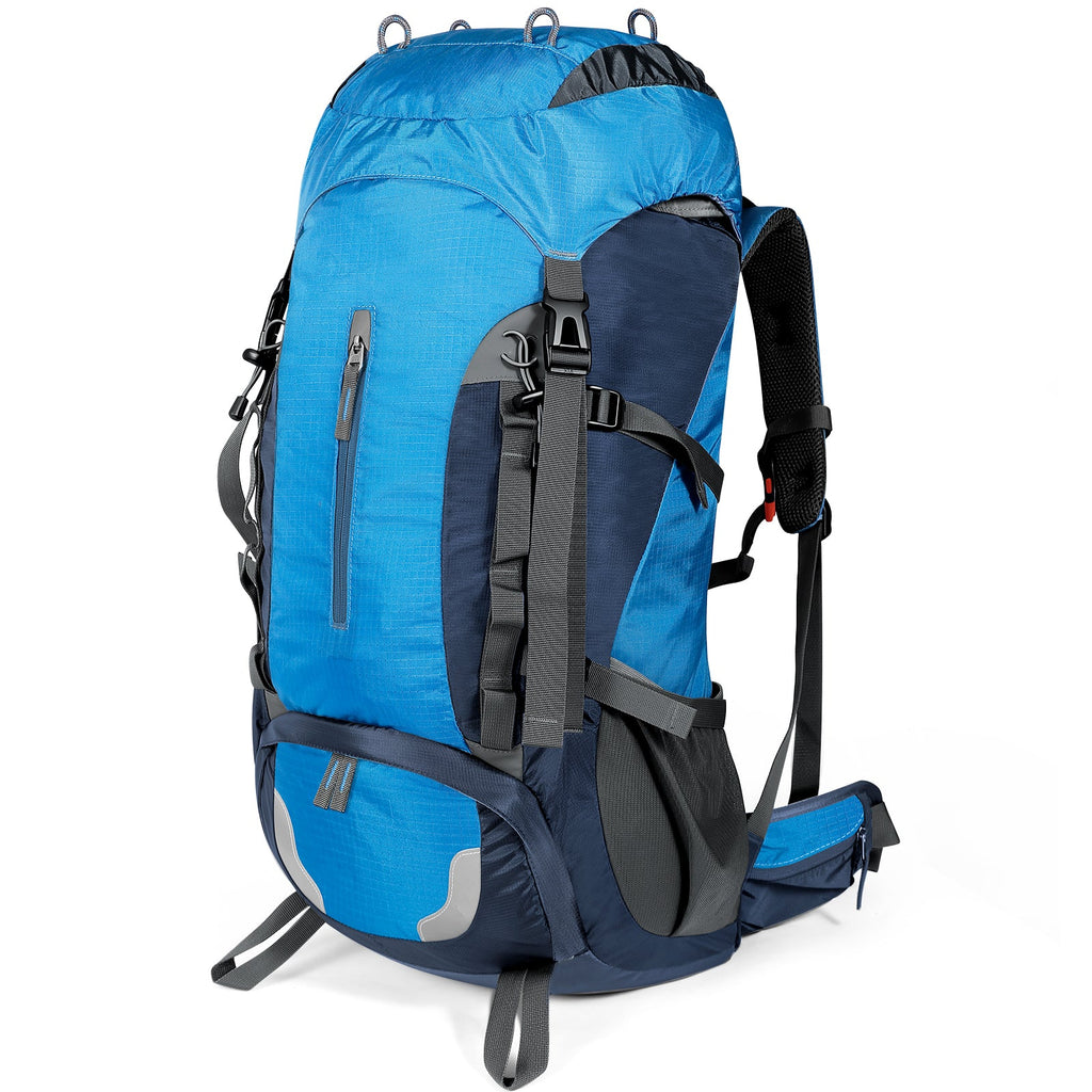 Finvizo 55L backpack studio view - camping gear size selection guide