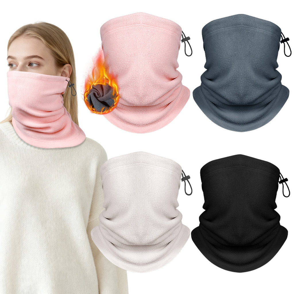 Finvizo fleece neck gaiters for fall and winter hiking in cold windy weather