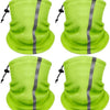 Finvizo hi-vis reflective neck gaiter worn by runner on dark morning road