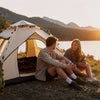 Finvizo 2-4 person pop-up camping tent for campsite setup - college student budget camping 100