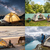 Finvizo tent and camping gear at a beautiful outdoor destination