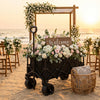 Finvizo 460lbs Folding Wagon for beach wedding setup - wagon for wedding decor transport