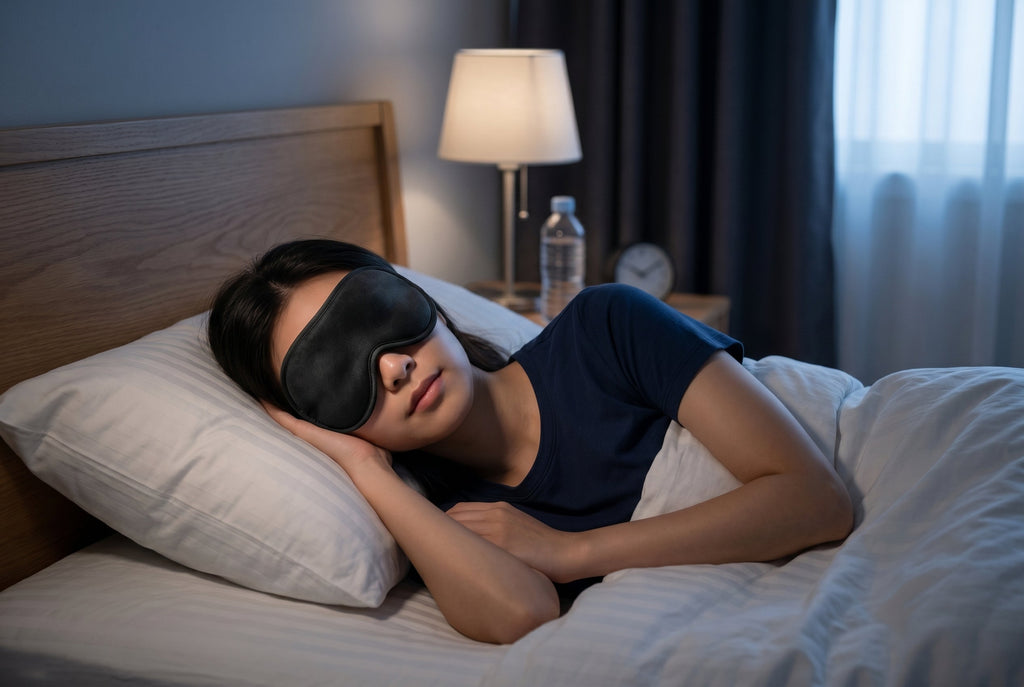 Finvizo 3D Sleep Mask for night shift nurse sleeping during daytime - shift worker sleep dark room setup