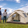 Finvizo 2-4 person camping tent for campsite size comparison with people - camping tent faq size setup weather