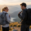 Finvizo Backpack Collection for hikers comparing fit and capacity on a mountain trail - backpack faq fit capacity weig