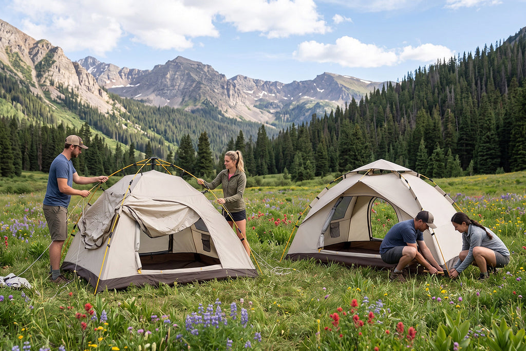 Finvizo lightweight tent for spring break student campsite - spring break camping budget student