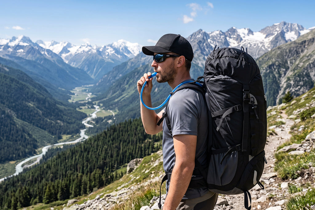 Finvizo 55L Internal Frame Backpack for multi-day hiking hydration - hydration pack in backpack