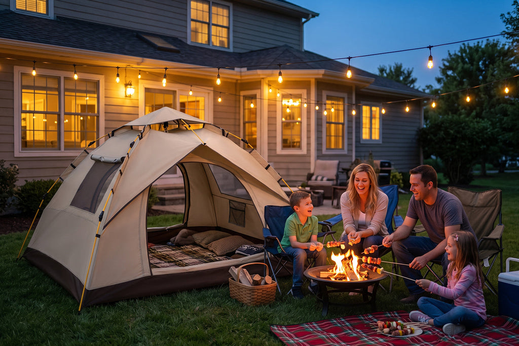 Finvizo instant pop up tent for backyard family camping - backyard tent