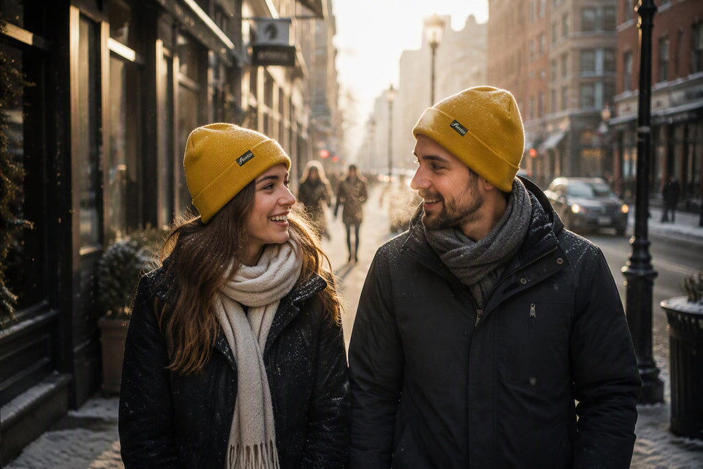 Finvizo Winter Beanie Hats 4-Pack for cold winter mornings - balaclava hat