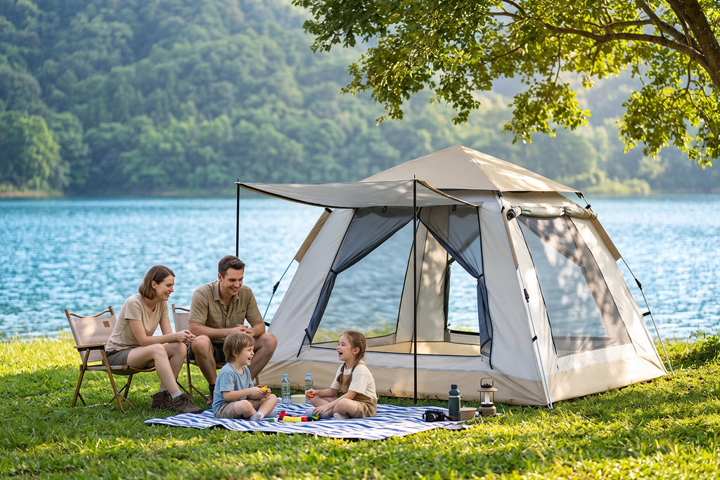 Finvizo instant cabin tent for family camping - instant cabin tent