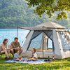 Finvizo instant cabin tent for family camping - instant cabin tent