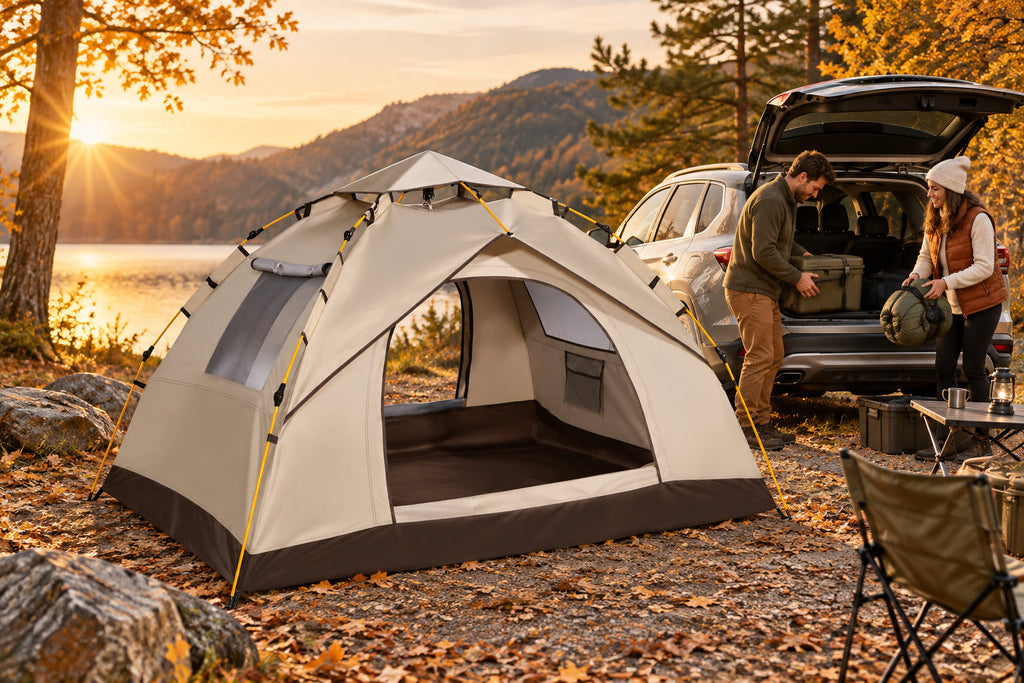 Finvizo pop up camping tent for autumn car camping - suv tent