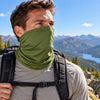 Finvizo cooling neck gaiter for a sunny men's hike - neck gaiters for men