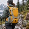 Finvizo technical hiking pack beside a canvas rucksack - canvas backpacks