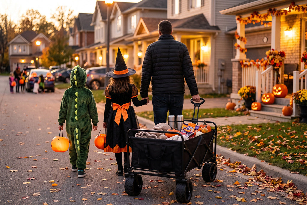 Finvizo folding cargo wagon for Halloween family gear - wagon for kids