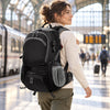 Finvizo airflow backpack for a woman traveling by train - travel backpack for women